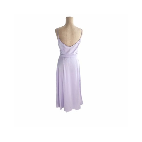Women's Lavender Sleeveless V-Neck Pullover Midi Dress Size M/6 - Picture 3 of 8